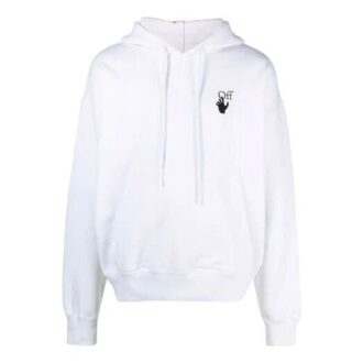 Off-White Hombre FW21 Estampado de logotipo Cordón Corte holgado Blanco