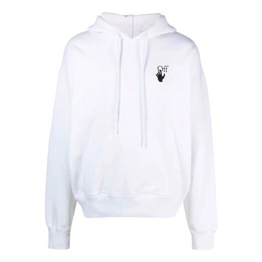 Off-White Hombre FW21 Estampado de logotipo Cordón Corte holgado Blanco
