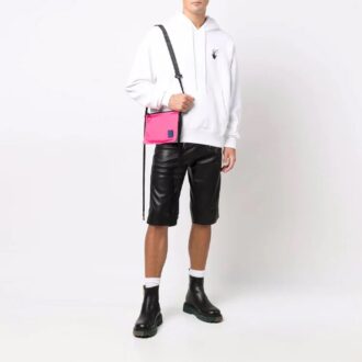 Off-White Hombre FW21 Estampado de logotipo Cordón Corte holgado Blanco