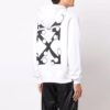 Off-White Hombre FW21 Estampado de logotipo Cordón Corte holgado Blanco