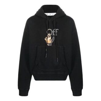 Off-White Hombre FW21 Jersey de corte holgado con estampado de logotipo divertido Negro Off-White Hombre FW21 Jersey de corte holgado con estampado de logotipo divertido Negro