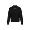 Off-White Hombre FW21 Jersey de cuello redondo con estampado de Arrows y logotipo, corte holgado, negro