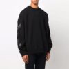 Off-White Hombre FW21 Jersey de cuello redondo con estampado de logotipo, corte holgado, negro