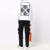 Off-White Hombre FW21 Jersey de manga larga con estampado de logotipo, corte holgado, blanco