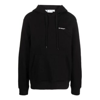 Off-White Hombre FW22 Camiseta de manga larga con estampado de rayas diagonales, color negro