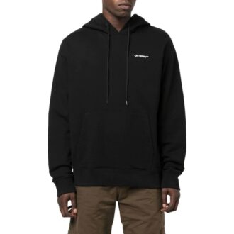 Off-White Hombre FW22 Camiseta de manga larga con estampado de rayas diagonales, color negro