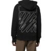 Off-White Hombre FW22 Camiseta de manga larga con estampado de rayas diagonales, color negro