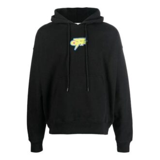 Off-White Hombre FW22 Camiseta de manga larga holgada con estampado de flechas, otoño, negro