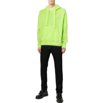 Off-White Hombre FW22 Camiseta holgada con estampado del logotipo de Arrows, verde y amarillo Off-White Hombre FW22 Camiseta holgada con estampado del logotipo de Arrows, verde y amarillo