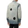 Off-White Hombre FW22 Chaqueta de un solo pecho con aberturas Denim Versión Ordinary Azul grisáceo