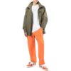 Off-White Hombre FW22 Chaqueta Trench de longitud media con estampado del logotipo Verde