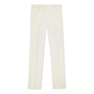 Off-White Hombre FW22 Cinturón con hebilla de color liso Pantalones rectos informales/pantalones blancos