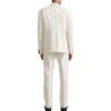 Off-White Hombre FW22 Cinturón con hebilla de color liso Pantalones rectos informales/pantalones blancos