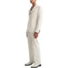 Off-White Hombre FW22 Cinturón con hebilla de color liso Pantalones rectos informales/pantalones blancos