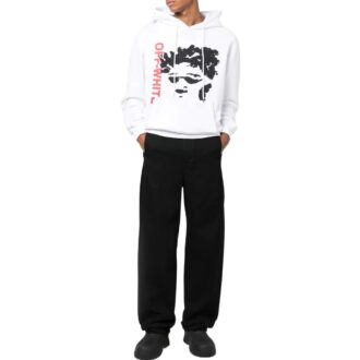 Off-White Hombre FW22 Estampado de motivos Versión de manga larga Blanco