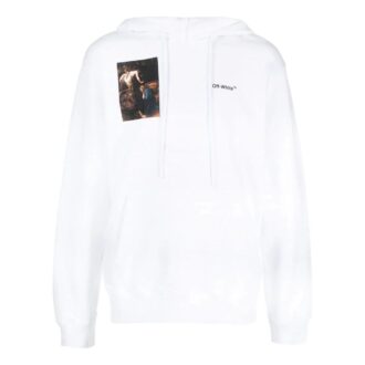 Off-White Hombre FW22 Estampado de personajes, corte holgado, blanco Off-White Hombre FW22 Estampado de personajes, corte holgado, blanco