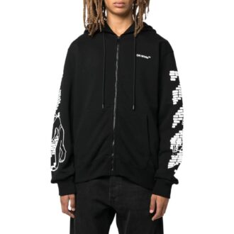 Off-White Hombre FW22 Estampado de rayas Ajuste ceñido Negro Off-White Hombre FW22 Estampado de rayas Ajuste ceñido Negro