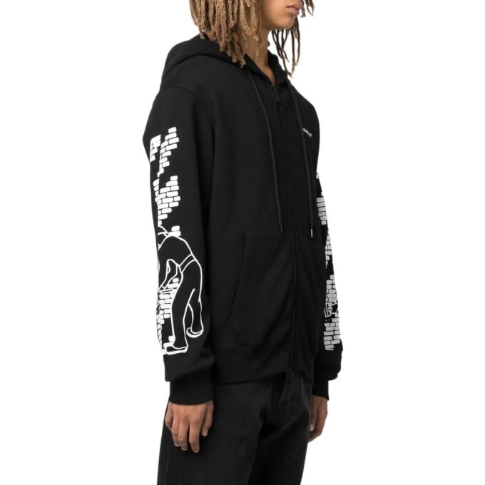 Off-White Hombre FW22 Estampado de rayas Ajuste ceñido Negro
