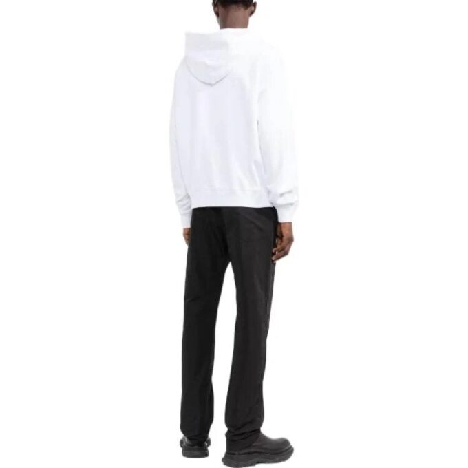 Off-White Hombre FW22 Jersey de manga larga con estampado del logotipo, corte holgado, blanco