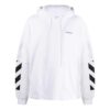 Off-White Hombre FW22 Liso con estampado, con capucha y manga larga, versión en blanco