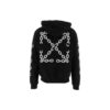 Off-White Hombre FW22 Logo de cadena estampado Cremallera Corte holgado Otoño Negro