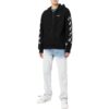 Off-White Hombre FW22 Logo de cadena estampado Cremallera Corte holgado Otoño Negro
