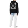 Off-White Hombre FW22 Logo de cadena estampado Cremallera Corte holgado Otoño Negro