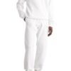 Off-White Hombre FW22 Pantalones deportivos con estampado de flechas en la espalda, cintura elástica y pies ajustados, blancos