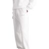 Off-White Hombre FW22 Pantalones deportivos con estampado de flechas en la espalda, cintura elástica y pies ajustados, blancos