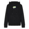 Off-White Hombre FW22 Sudadera con capucha y estampado del logotipo en la espalda, manga larga, versión estándar, negro