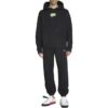 Off-White Hombre FW22 Sudadera con capucha y estampado del logotipo en la espalda, manga larga, versión estándar, negro