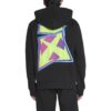 Off-White Hombre FW22 Sudadera con capucha y estampado del logotipo en la espalda, manga larga, versión estándar, negro