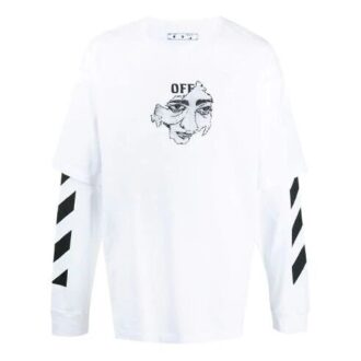 Off-White Hombre Impresión Deportivo Blanco