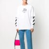 Off-White Hombre Impresión Deportivo Blanco