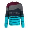Off-White Hombre Jersey de rayas con bloques de color