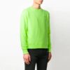 Off-White Hombre Logotipo Alphabet Estampado Manga larga Corte holgado Verde