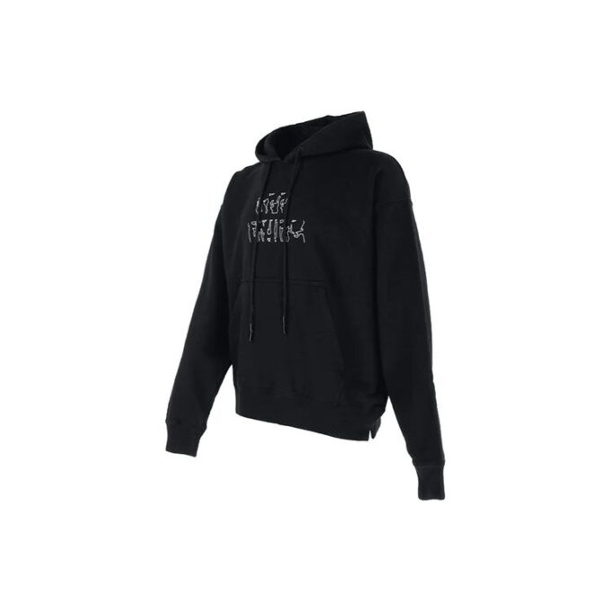 Off-White Hombre Logotipo Bordado Flecha Manga Larga Negro