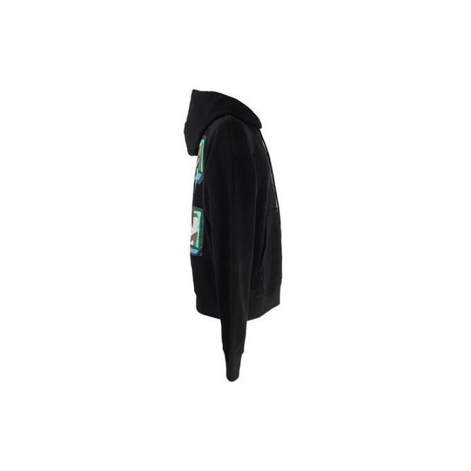 Off-White Hombre Logotipo Bordado Flecha Manga Larga Negro