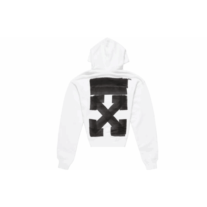 Off-White Hombre Otoño-Invierno 2021 Jersey con estampado de logotipo, versión holgada, blanco