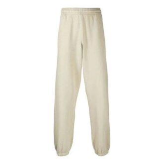 Off-White Hombre Otoño-Invierno 2021 Pantalones deportivos Arrow de color liso, corte holgado, color caqui