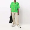 Off-White Hombre Otoño-Invierno 2021 Pantalones deportivos Arrow de color liso, corte holgado, color caqui