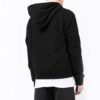 Off-White Hombre Otoño-Invierno 2022 Camiseta con capucha y cremallera, estampado de logotipo, manga larga, versión negra
