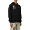 Off-White Hombre Otoño-Invierno 2022 Camiseta con capucha y estampado de personajes, manga larga, corte holgado, negro