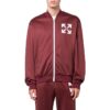 Off-White Hombre Otoño-Invierno 2022 Chaqueta casual con cremallera y estampado de Arrows, corte holgado, rojo