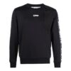 Off-White Hombre Otoño-Invierno 2022 Cuello redondo y mangas largas con logotipo asimétrico y tejido de cinta Negro