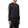 Off-White Hombre Otoño-Invierno 2022 Cuello redondo y mangas largas con logotipo asimétrico y tejido de cinta Negro