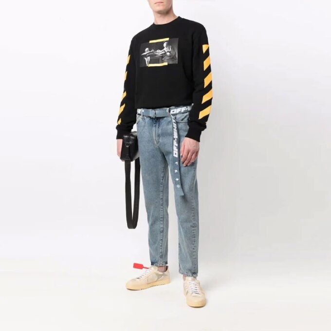 Off-White Hombre Primavera-Verano 2021 Pintura de Caravaggio Negro