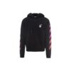 Off-White Hombre SS21 Camiseta de manga larga con estampado de logotipo, corte holgado «Black Fuchsia»