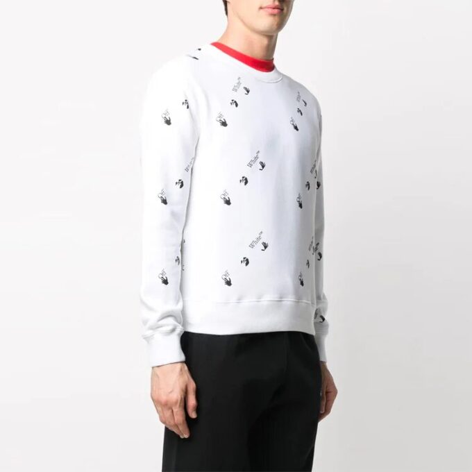 Off-White Hombre SS21 Estampado de logotipo grande Blanco