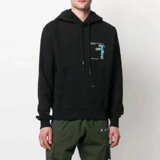 Off-White Hombre SS21 Estampado Holgado Negro